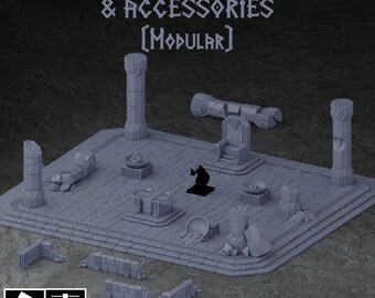 Karak Azgara Dwarven Place | Tabletop Gaming Terrain | 28mm to 32mm Scale | 3D Printed  | Free Shipping