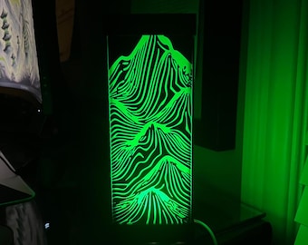 Topographic Mountain LED Accent Lamp | 3D Printed  | Free Shipping