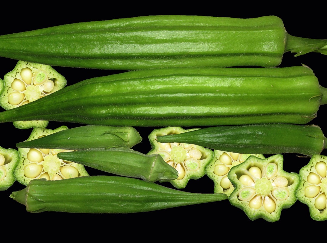 Clemson Spineless Okra Heirloom Non GMO 6.5 Grams 100 Seeds Free
