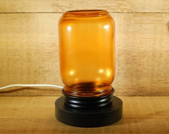 Orange Canning Jar Accent/Night Light LED - Free Shipping!