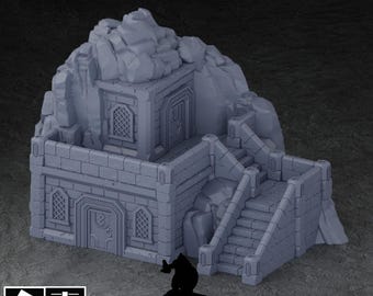 Karak Azgara Dwarven House | Tabletop Gaming Terrain | 28mm to 32mm Scale | 3D Printed  | Free Shipping