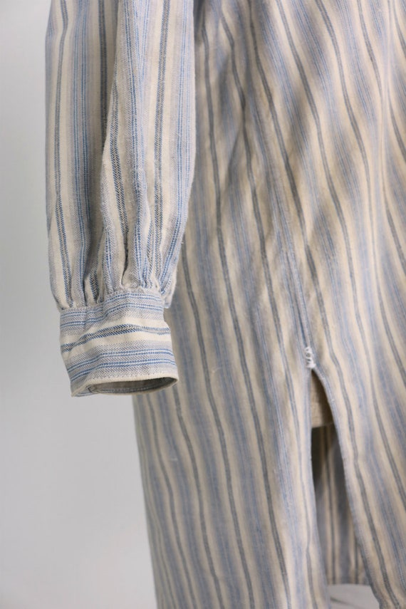 French vintage smock long shirt/France 1940's/pul… - image 6