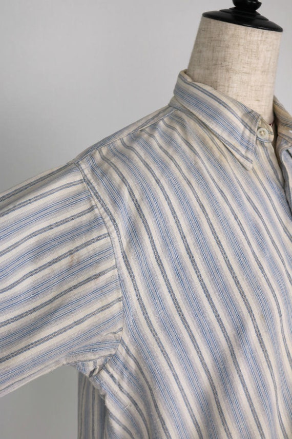 French vintage smock long shirt/France 1940's/pul… - image 4