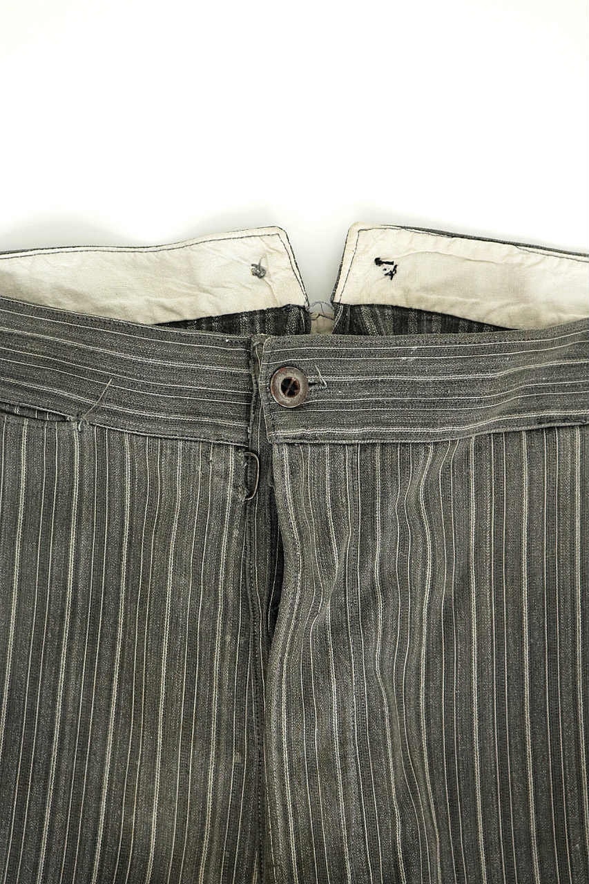 French Vintage Stripe Work Pants/france 1940s/gray | Etsy