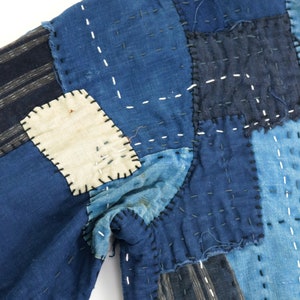 MITSUGU SASAKI/super boro boro jacket/Japanese Boro/sashiko/hand stitched/work jacket/patchwork/patched/mixed indigo blue/020 image 4