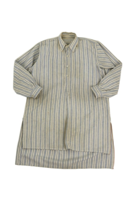 French vintage smock long shirt/France 1940's/pull