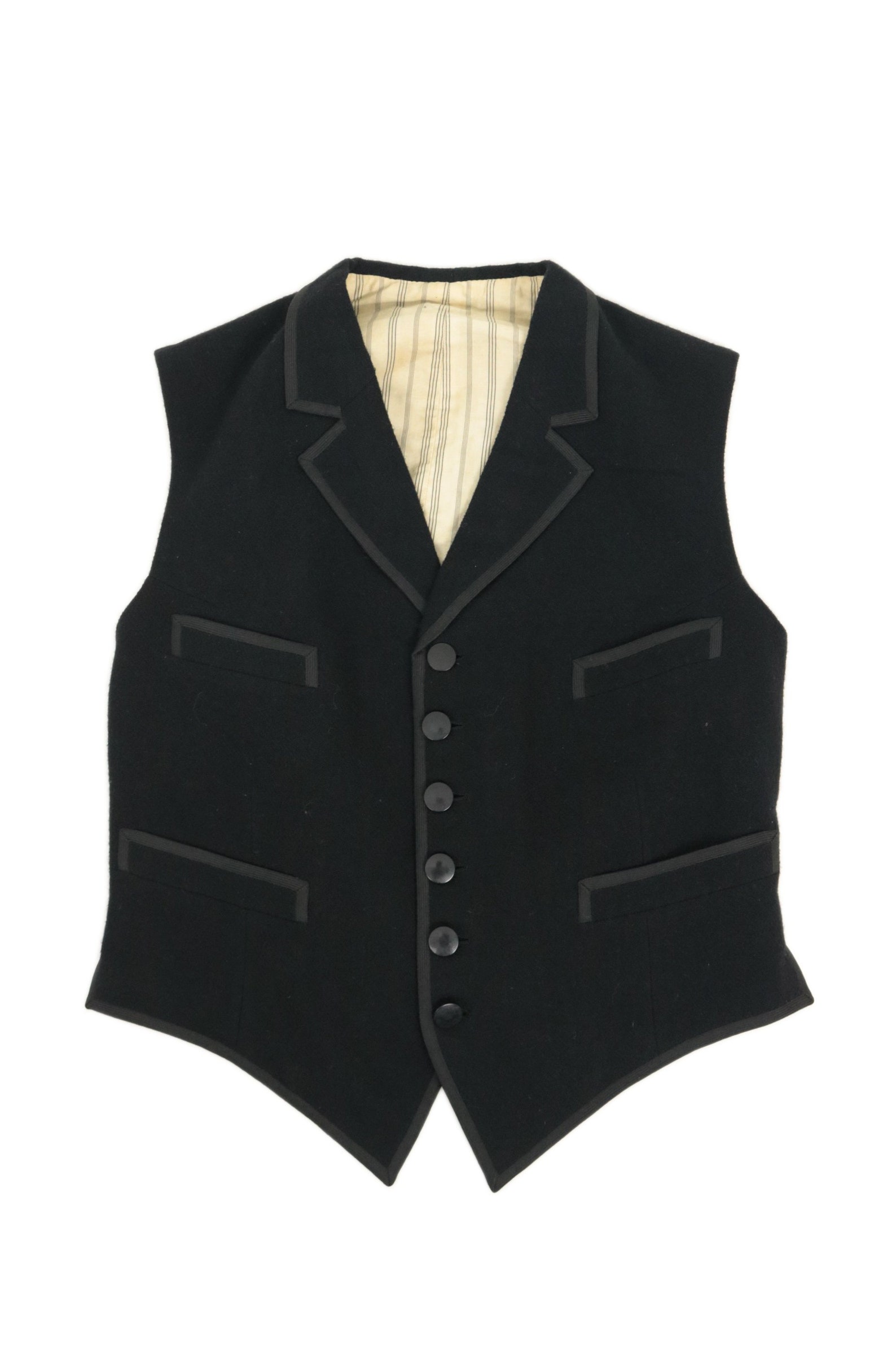 French antique wool vest/waistcoat gilet/France | Etsy