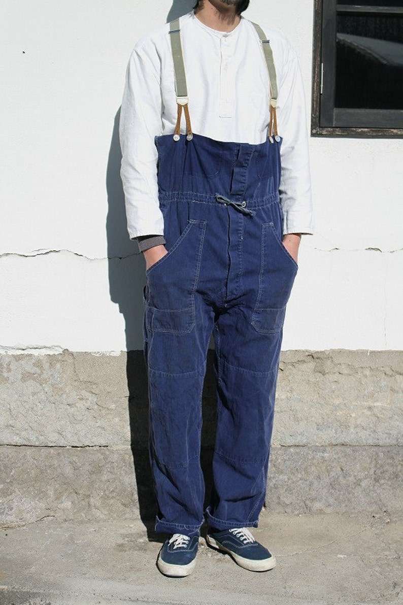 German vintage remade Fisherman's overalls/Germany/changed Etsy