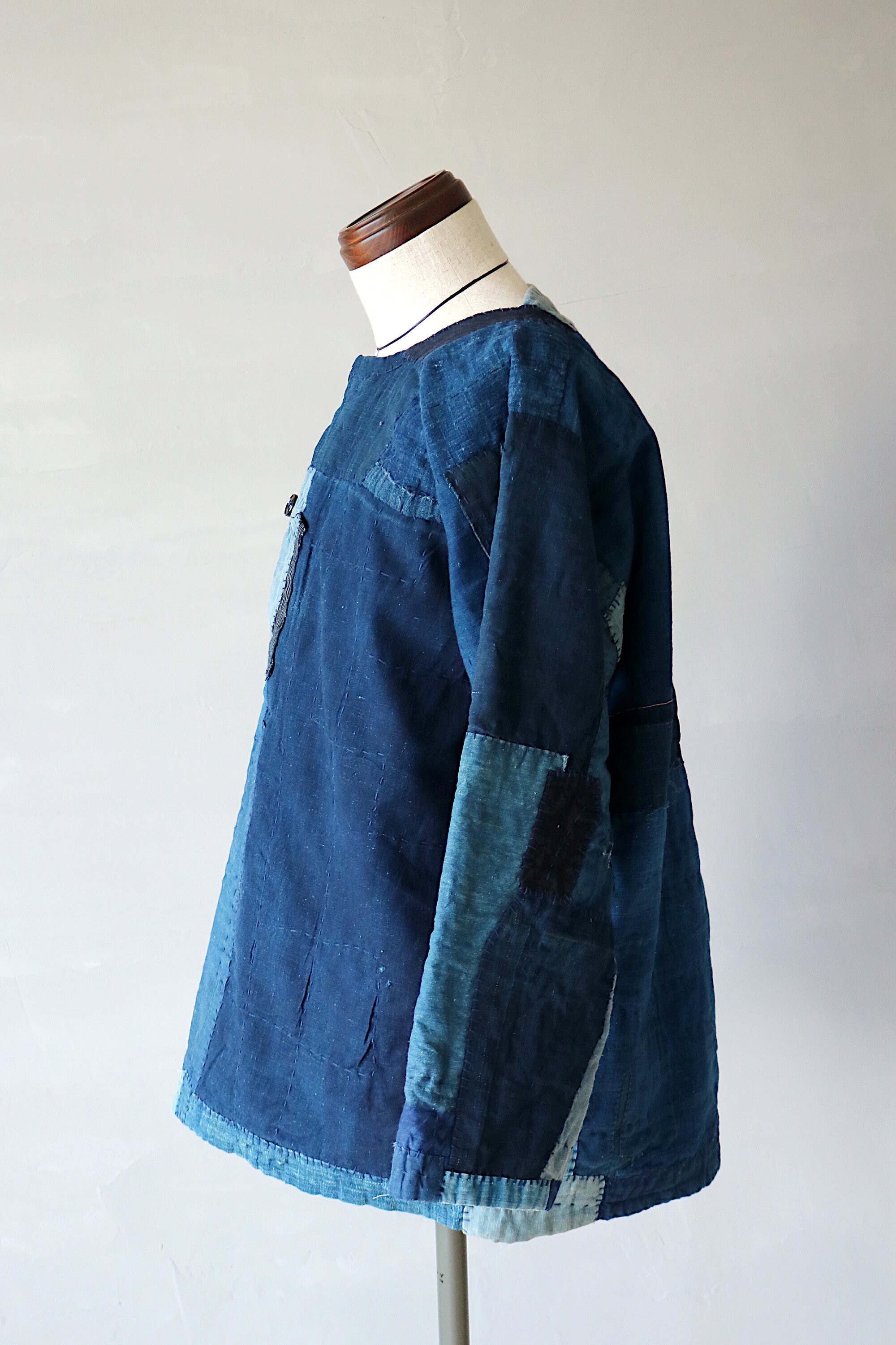 MITSUGU Sasaki/super Boro Boro Indigo Blue Work Shirt/japanese | Etsy