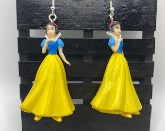 grandes pendientes colgantes de Blancanieves