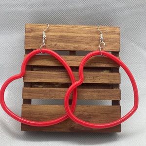 Extra large Heart earrings