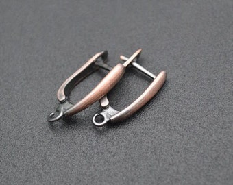 30pc/set Nickle Free Anti-rust Antique Copper Color Metal Earring Hooks Leverback Clasps Jewelry Findings