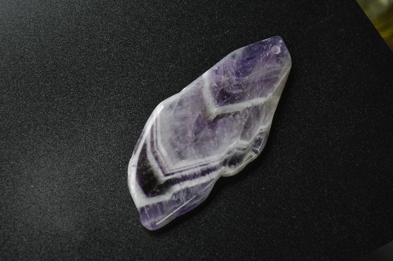 Rose Quartz Amethyst Gray Agate Blue Lance Agate Natural Semi Precious Stone Freeform Slab Pendant