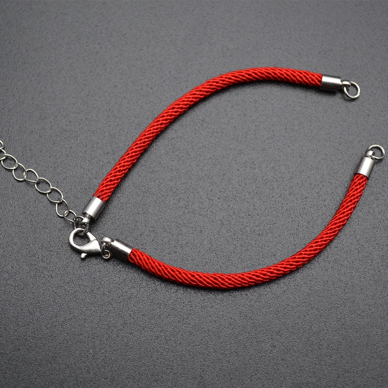 10pc Popular Red and Black Color Thread Cord Chains Lobster | Etsy