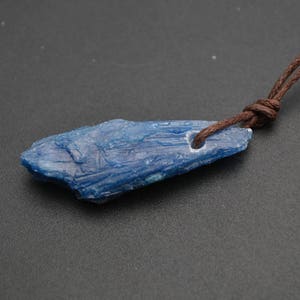 Natural Blue Kyanite Rough Stone Nugget Pendant - Etsy
