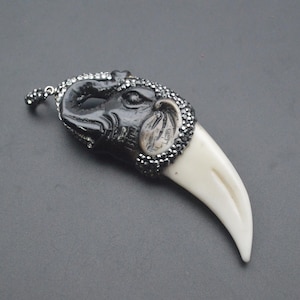 Elefant-Kopf-Horn-Form-Halsketten-Anhänger für DIY-Schmuckherstellung