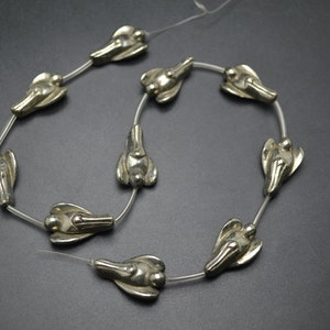 1strand 16x25mm Natural Pyrite Angel Shape Loose Beads