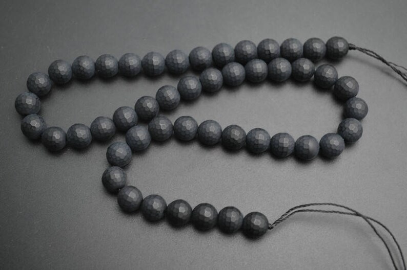 Piedra Natural Blanco Negro Negro Mate ágata ónix Mate Suave Cuentas Redondas Para Hacer Joyería DIY Pulsera (color: Blanco Mate, Diámetro Del Artículo: 0.394 In 37 Piezas