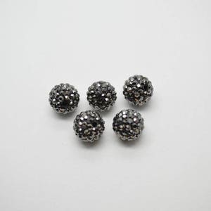 50 Cabochons Pierre Ronds En Hématite - 10mm - Lot Pour Création Bijoux