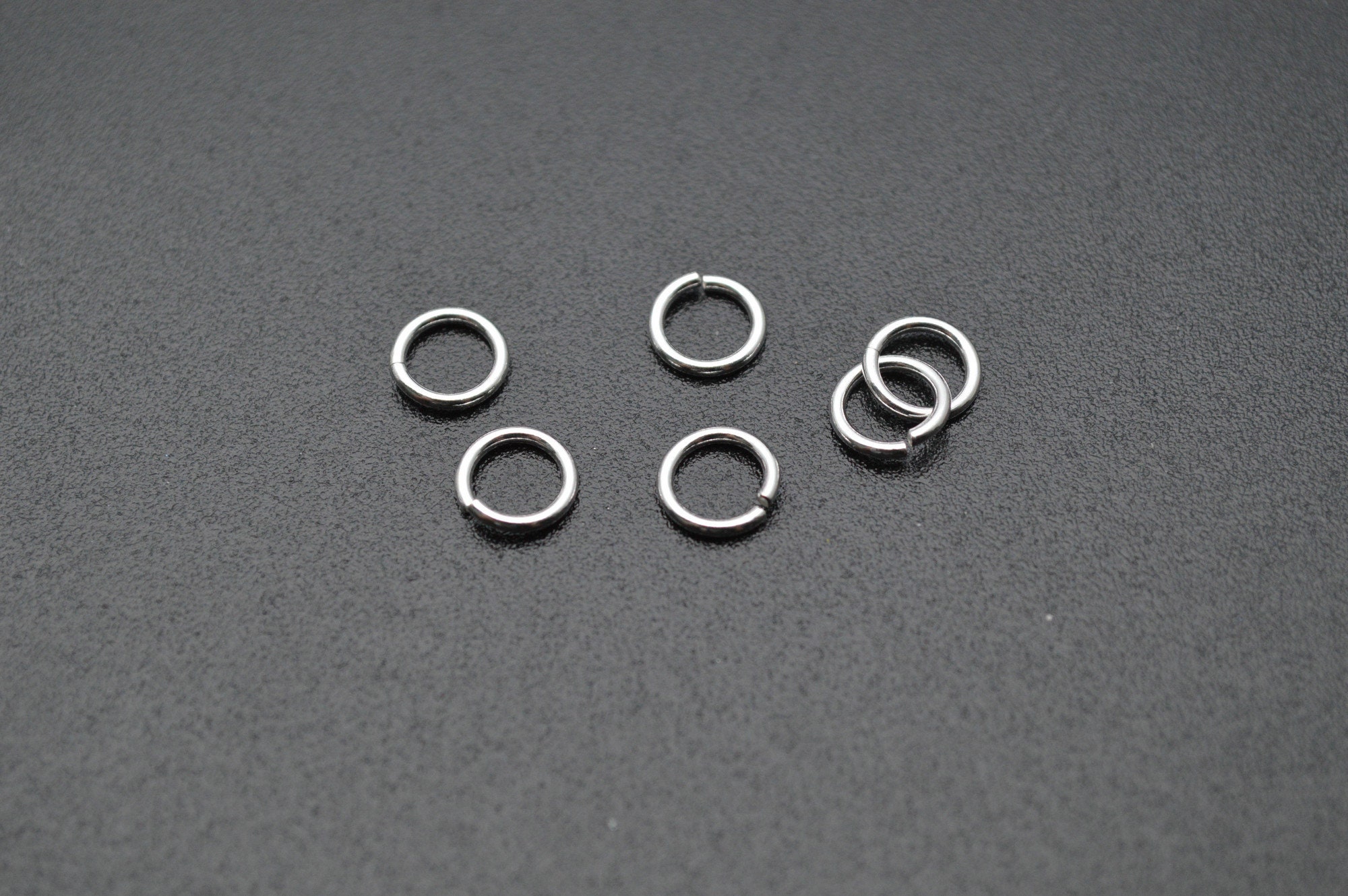 Sterling Silver 925 Open Jump Rings 0.9x4mm, 19 Gauge, 4mm Inside Diameter