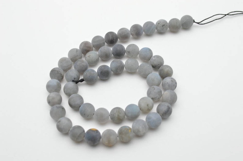 Matte Natural Labradorite Stone Round Loose Beads 4mm~12mm
