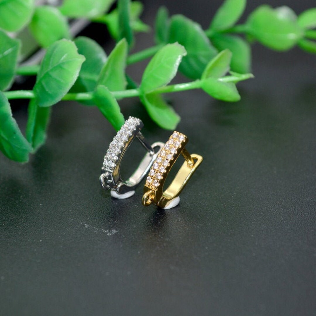 30pc CZ Zircon Paved High Quality Earring Hooks Fit Dangel Etsy