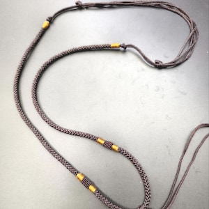 10pc Length Adjustable Coffee Brown Color Cord Thread Necklace Chains Used to add Pendant DIY Jewelry Necklace making Supplies