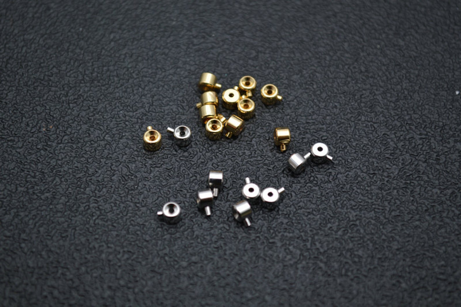 100pc Gold or Rhodium Color Wire Bead Stopper Crimp Beads End Etsy