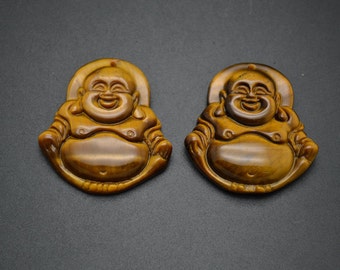 Ciondolo Piramide In Metallo Occhio Di Tigre & Pietra 3cm - Pendentifs - Foto 5