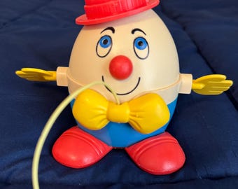 Vintage-1957--fisher Price--humpty Dumpty Pull Toy - Etsy