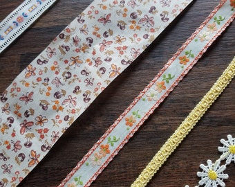 Vol. 9 "Butterflies Are Free" Digital Vintage Washi Trim Printable Download Tape Ribbon Paper Craft Scrapbook Card Junk Journal Embroidery