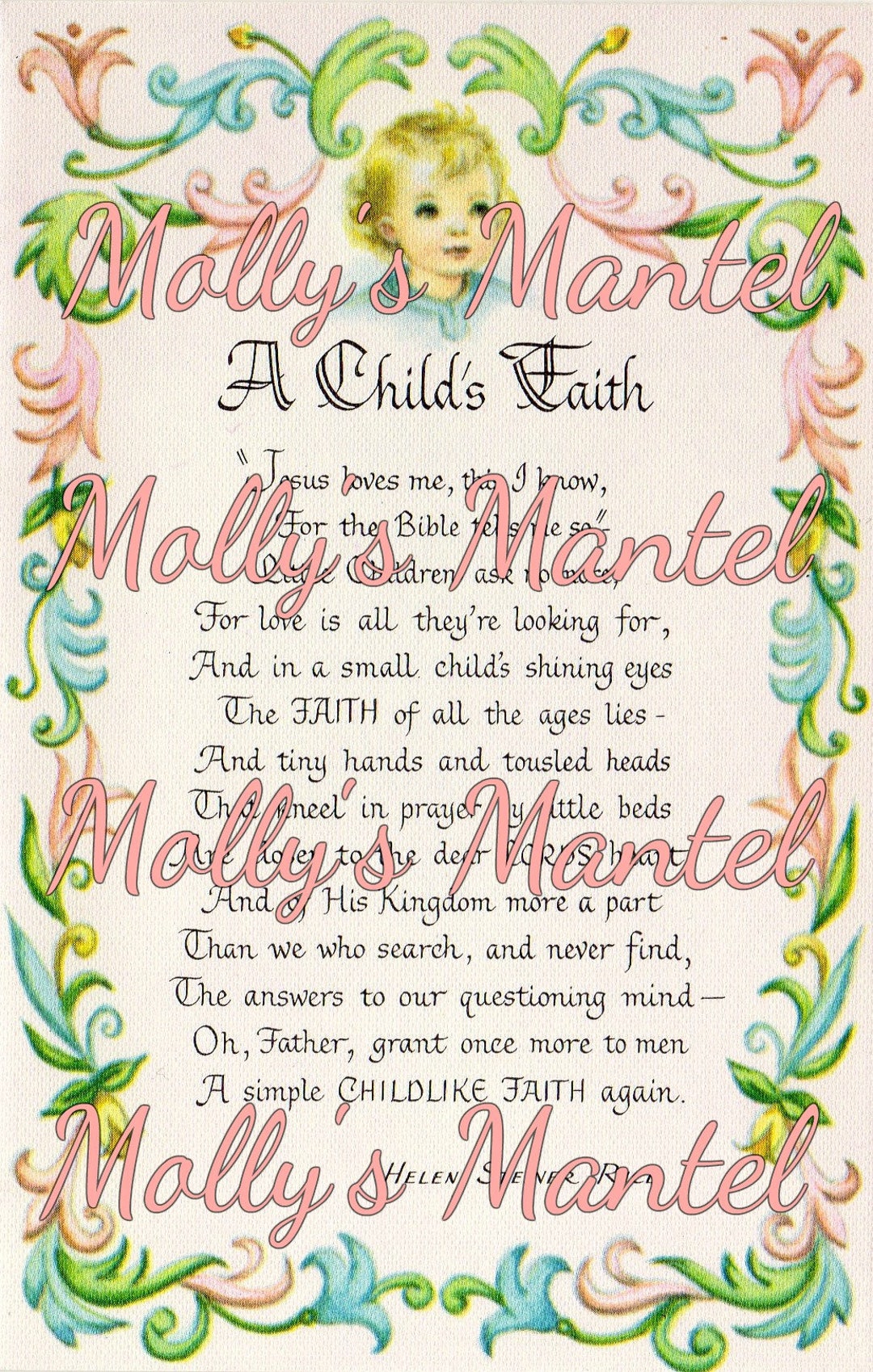 Digital Download Printable Paper Retro Vintage Scrapbook Bible Cards ...