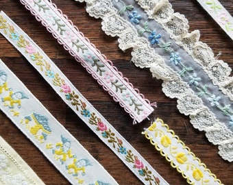 Vol. 13 "Blossom" Digital Vintage Washi Trim Printable Download Tape Ribbon Paper Craft Scrapbook Card Junk Journal Embroidery