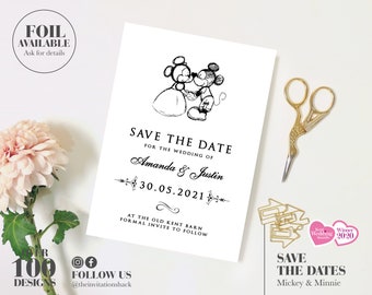 Disney Save The Date Etsy