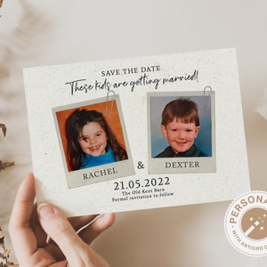 These Kids are Getting Married Save The Date, Wedding Save The Date Cards, Photo Save The Date, Unique Wedding Save The Dates