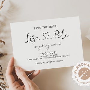 Tarjetas de invitación para guardar la fecha en blanco y negro sencillas, tarjetas de invitación para guardar la fecha para bodas, tarjetas de invitación para guardar la fecha modernas, tarjetas de invitación para guardar la fecha para bodas minimalistas