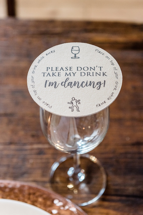 Please Don't Take My Drink I'm Dancing Coaster - Etsy