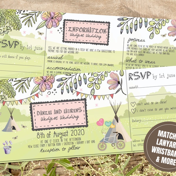 Tipi Gartenfest Hochzeitseinladung, Hochzeitsfest lädt ein, Hochzeitskarten