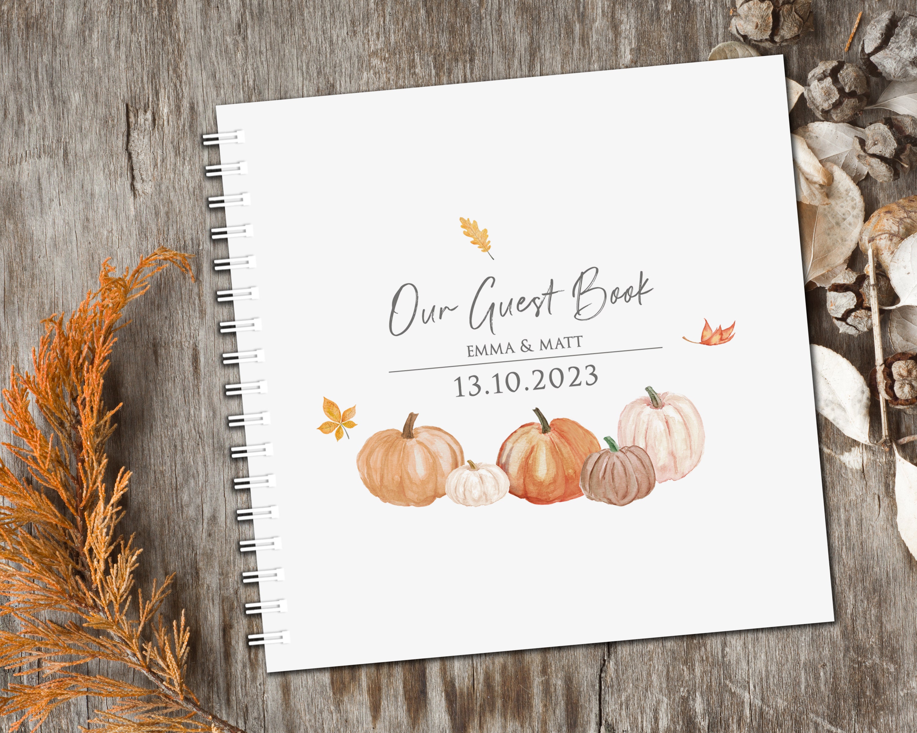 Fall Wedding Tree Drop Box Guest Book