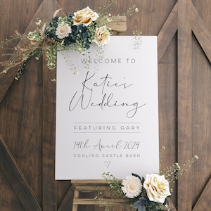 FEATURING Wedding Sign, Welcome Sign Wedding featuring The Groom, Brides Wedding Sign, Wedding Signs, Poster, Wedding Welcome Signage Funny