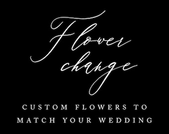 Custom Flower Change Add-On | Wedding Stationery Personalisation | One-Time Floral Design Update