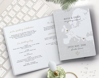 Elegante Pass-Hochzeitseinladung, Hochzeitseinladungen Ziel, Bordkarte, Reise Hochzeit, Flugticket einladen