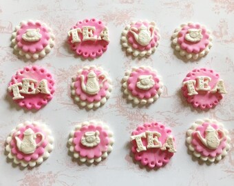 Tea Party Cupcake Toppers