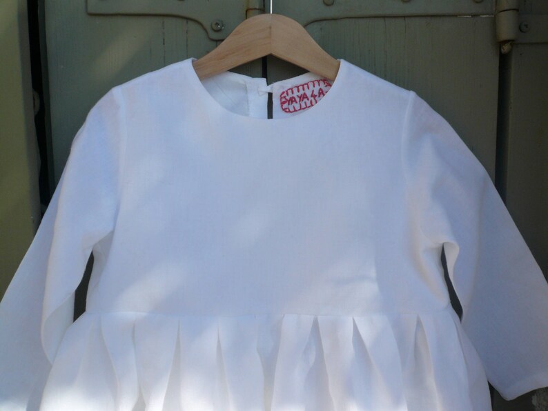 SCHOOLGIRL LINEN WHITE