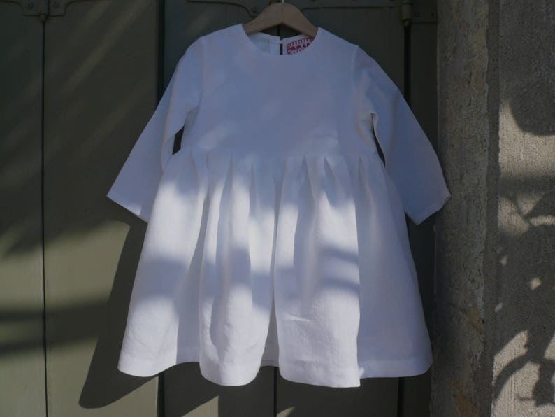 SCHOOLGIRL LINEN WHITE