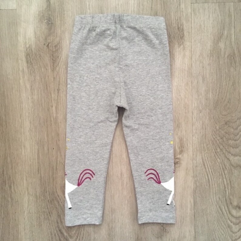 Kids Unicorn Leggings Children Unicorn Pants Toddler Unicorn Etsy