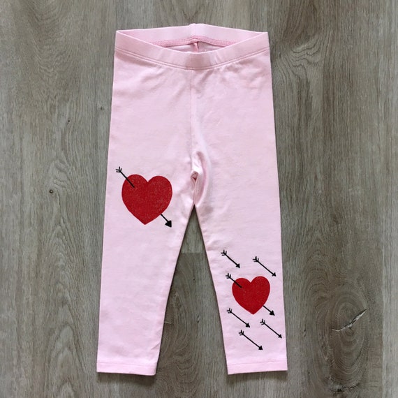 Children Valentines Day Leggings, Kids Heart and Arrows Pants, Hand Painted  Toddler Outfit Size 18-24 Months -  Canada
