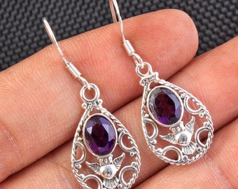 armenian jewelry Owl earrings emerald sterling silver green earrings marcasite stones green energy jewelry owl earrings gift for womens