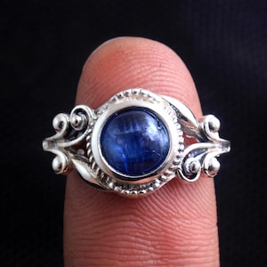 Kyanite Gemstone Ring, 925 Sterling Silver Ring, Bohemian Ring, Gift for Women, Silver Jewelry