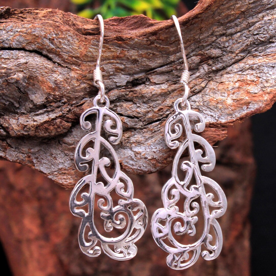 Orecchini Pendenti In Argento Sterling 925 Con Simbolo Infinito E Catena - Gioiello Elegante Per Donna